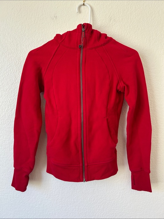 lululemon athletica Tops - lululemon athletica Red Zip-Up Hoodie